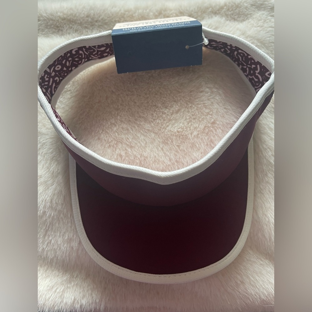 Tommy Bahama Burgundy and White Women's Visor